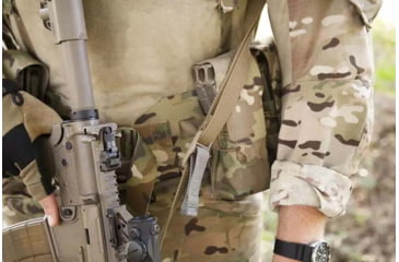 Image of Blue Force Gear Vickers One Sling for pistol caliber carbines and other smaller weapons, 1in wide, Coyote Brown, VCAS-100-OA-CB-RTL