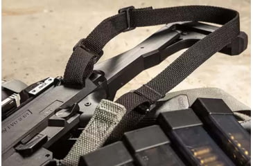 Image of Blue Force Gear Vickers One Sling for pistol caliber carbines, AR pistols, and other smaller weapons, 1in wide, Black, VCAS-100-OA-BK-RTL