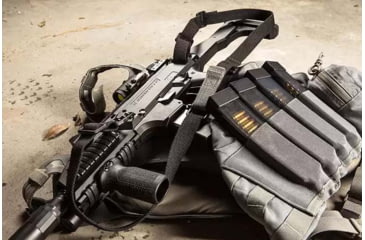 Image of Blue Force Gear Vickers One Sling for pistol caliber carbines, AR pistols, and other smaller weapons, 1in wide, Black, VCAS-100-OA-BK-RTL