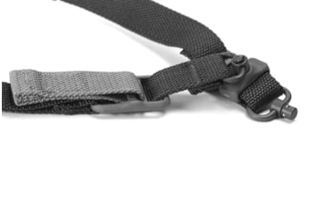 Image of Blue Force Gear Vickers Padded 2-To-1 Sling, Red Swivel Version, Black, VCAS-2TO1-RED-200-AA-BK