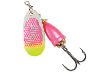 Image of Blue Fox Classic Vibrax 02, Sinking, 2-11/25in, 3/16oz, Pink Scale/ Chartreuse Tip UV, 60-20-314IC