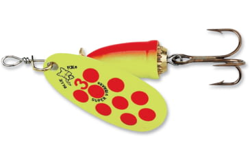 Image of Blue Fox Classic Vibrax Spinner, 3/16 oz, Hot Clown Painted, 60-20-720