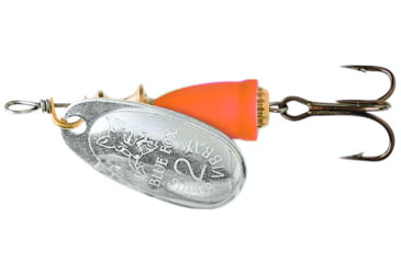 Image of Blue Fox Classic Vibrax Spinner, 3/16 oz Silver/Fluorescent Red Painted, 60-20-113