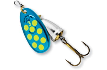 Image of Blue Fox Classic Vibrax Spinner, 3/8 oz Blue/Fluorescent Yellow/Silver UV, 60-40-329ICIC