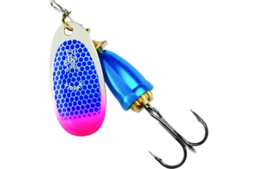 Image of Blue Fox Classic Vibrax Spinner, 3/8 oz, Blue Scale/Pink Tip UV, 60-40-318ICIC