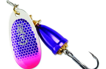 Image of Blue Fox Classic Vibrax Spinner, 3/8 oz, Purople Scale/Pink Tip UV, 60-40-317ICIC