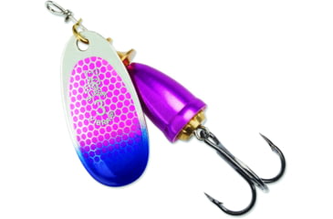 Image of Blue Fox Classic Vibrax Spinner, 5/8 oz, Cerise Scale/Blue Tip UV, 60-60-319ICIC