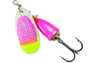 Image of Blue Fox Classic Vibrax Spinner, 5/8 oz, Pink Scale/Chartreuse Tip UV, 60-60-314ICIC