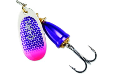 Image of Blue Fox Classic Vibrax Spinner, 5/8 oz, Purople Scale/Pink Tip UV, 60-60-317ICIC
