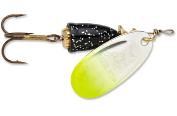 Image of Blue Fox Classic Vibrax Spinner, 7/16 oz, Chartreuse Tipped/Silver Flake Painted, 60-50-71C