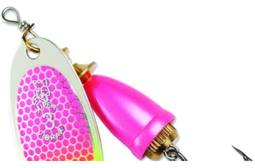 Image of Blue Fox Classic Vibrax Spinner, 7/16 oz, Pink Scale/Chartreuse Tip UV, 60-50-314ICIC