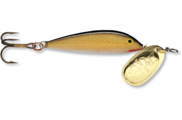 Image of Blue Fox Vibrax Minnow Spinner, 1/4 oz, Gold/Painted Gold, 68-50-622IC