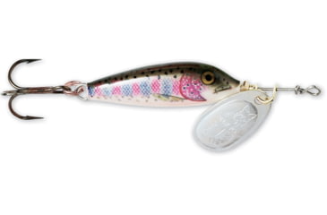 Image of Blue Fox Vibrax Minnow Spinner, 3/16 oz, Rainbow Trout/Silver, 68-30-606IC