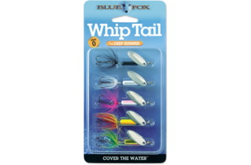 Image of Blue Fox Whiptail Kit, Number 0 Blade, 1/16 oz, Assorted, 5pk, BFWT0K5