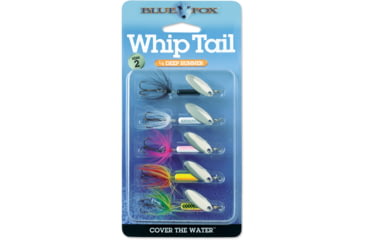 Image of Blue Fox Whiptail Kit, Number 2 Blade, 1/8 oz, Assorted, 5pk, BFWT2K5