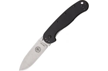 Image of Blue Ridge Knives Avispa Black Handle Satin Knife, Black/Satin BRK1301