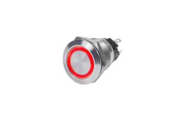 Image of Blue Sea Systems 4162 SS Push Button Switch - Off-On - Red - 10A 70125