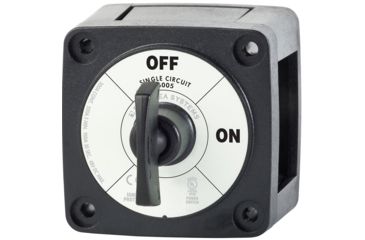 Image of Blue Sea Systems 6005200 Battery Switch Single Circuit ON-OFF - Black 49217