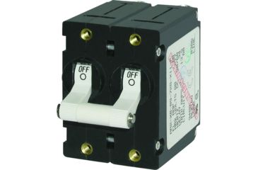 Image of Blue Sea Systems 7240 A-Series Double Pole Toggle - 40AMP - White 14605