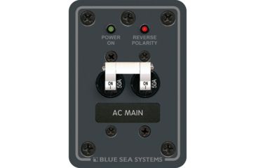 Image of Blue Sea Systems 8079 AC Main Only Circuit Breaker Panel - White Switches 13975