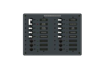 Image of Blue Sea Systems 8564 Breaker Panel - AC Main + 14 Positions European - White 20886