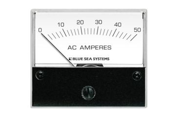 Image of Blue Sea Systems AC Analog Ammeter 0-50 Amperes AC 9630 20961