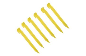 Image of UST Tent Pegs Plastic- 9in., 6-Pack, Yellow 32-02092-06