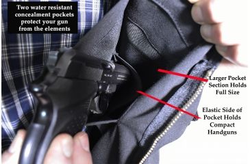 Image of Blue Stone Safety Concealment Vest, Black, XL 40-43 C566-004