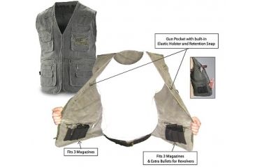 Image of Blue Stone Safety, Concealment Vest, Olive, Medium, C565-002-0