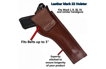 Image of Blue Stone Safety Leather MK-22 Holster No Mag, Mahagony MK22-MH-LEA-LH-NM
