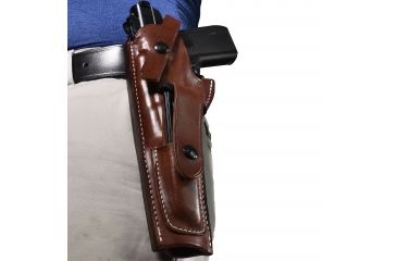 Image of Blue Stone Safety Leather MK-22 Holster With Mag, Mahagony MK22-MH-LEA-LH-MAG