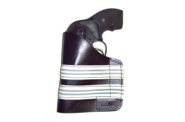 Image of Blue Stone Safety, Leather Pocket Holster, Black w/White, P301-000-0
