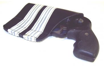 Image of Blue Stone Safety, Leather Pocket Holster, Black w/White, P301-000-0