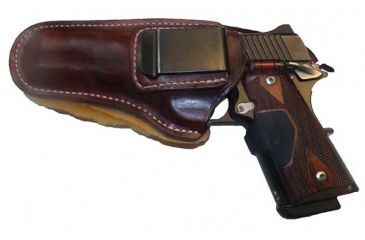 Image of Blue Stone Safety Leather Belt Clip Holster With Sheep- Glock23, MAHAGONY BC26-VTS-GL23-MAH-LH