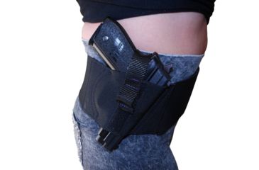 Image of Blue Stone Safety Women's Basic Belly Band Holster, Black, Small 25in-30in, Left Hand W12-001-LH