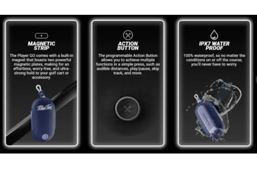 Image of Blue Tees Golf Player Go GPS Speaker, Navy, SK-GPS-TPM-N