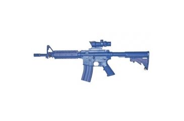 Image of Blue Training Guns by Rings M4cmd Flttopostckfrail Acog Wt - FSM4CFTRACOGW