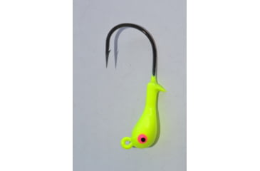 Image of Blue Water Candy After Shock Jighead, 3/8 oz, Chartreuse, 4/Pack, 25303