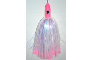 Image of Blue Water Candy Bullet Jag, 9in, 3-1/4oz, White w/Pink Tips Skirt/Pink Head, 55047