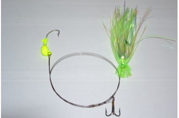 Image of Blue Water Candy Dead Bait Rig Skirted, 1/2oz, Lime, 33557