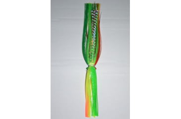 Image of Blue Water Candy Gaffer Skirt, 1/2oz, Bleeding Dolphin on Green/Chartreuse Squid, 81419
