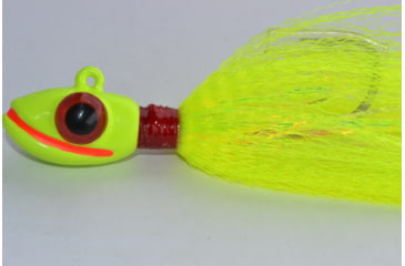 Image of Blue Water Candy Grinning Gus Fishing Jig, 2 oz, Chartreuse Skirt/Chartreuse Head, 50002