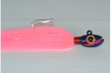 Image of Blue Water Candy Grinning Gus Fishing Jig, 3 oz, Pink Skirt/Purple Head, 50060
