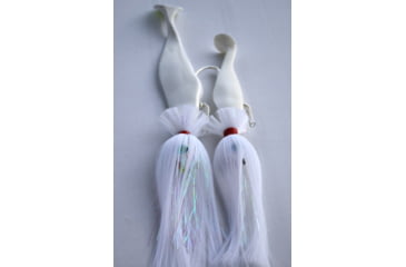 Image of Blue Water Candy Loaded 3x2 Tandem Cobia Rig, 6in and 5in Shad, White, 60423