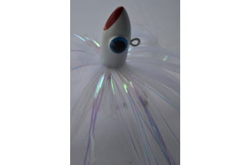 Image of Blue Water Candy Spire Parachute Lure, White Skirt/White Head, 6oz, 60033