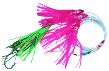 Image of Blue Water Candy Squid Daisy Chain 4 1/4in, Pink w/Green Chaser, 92004