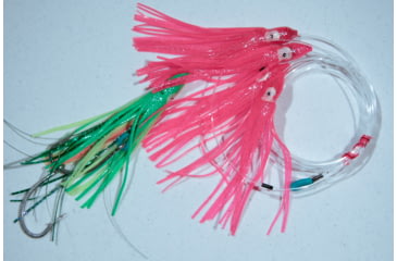 Image of Blue Water Candy Squid Daisy Chain 6in, Pink w/Green Chaser, 93004