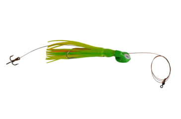 Image of Blue Water Candy Wedgie Slow Troll Saltwater Lure, Green/Char Squid on Green Head, 39052