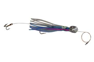 Image of Blue Water Candy Wedgie Slow Troll Saltwater Lure, Silver Squid on Silver Head, 39053