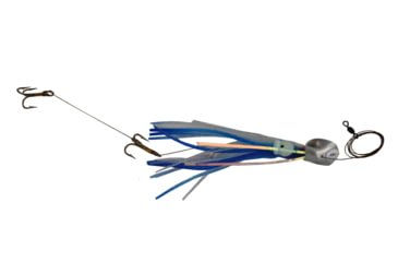 Image of Blue Water Candy Wedgie Slow Troll Saltwater Lure, Supreme Blue/Silver Squid &amp; Mylar on Silver Head, 39903